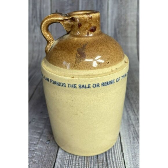 Vintage McCormick Platte Valley Corn Whiskey Stoneware Jug - Picture 4 of 8
